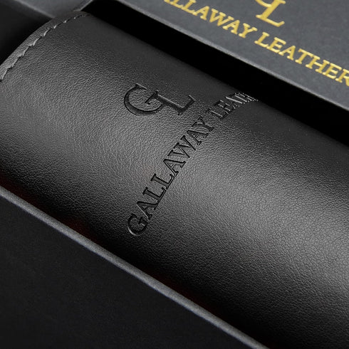 Gallaway Leather Desk Mat - Medium 24" x 14" Black Office Writing Pad, Elegant Computer Desk Cover and Protector