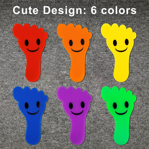 IKAYAS 48 Pcs Carpet Circles - Carpet Spot Markers for Classroom, 6 Colors Carpet Marker Spots