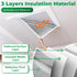 39" 39", Forestchill Attic Door Insulation Cover, Attic Stairs Ceiling Shutter Seal Cover with Velcor Strips, Air Tight
