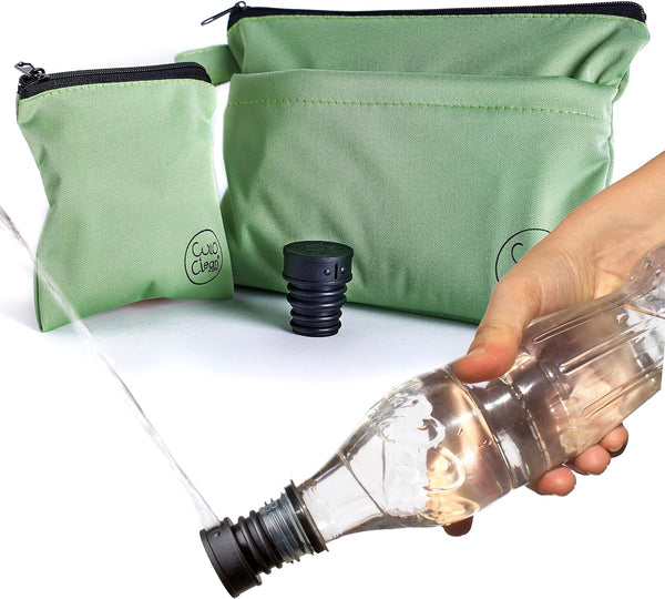 CuloClean Hygiene Bag for Hiking - Portable Travel Bidet, Personal Hygiene Kit for Leave No Trace (LNT)