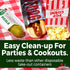 Durable Retro Design 6.5 in Dill Pickle Bag 75 Pack - Vintage Paper Snack Sacks for Fundraiser or Concession Stand
