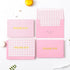 Envelopes,50 Pack Crisky Pink Thank You Cards with Lattice Polka Dot Thank You Cards Bulk for Baby Shower, Birthday