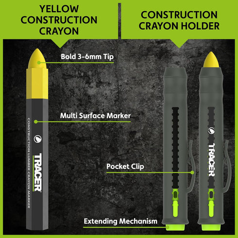 Tracer Crayon Marker Holder with Protective Holster