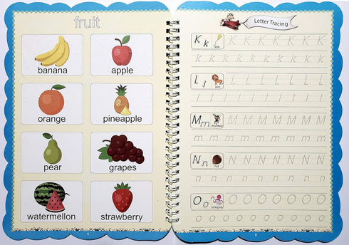 Handwriting Practice Workbook - Reusable Letter and Number Tracing