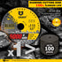 GRAFF 4 1/2 Inch Black Cut Off Wheels, Diamond Metal Cutting Disc for Angle Grinder, 60x Longer Wheel Life