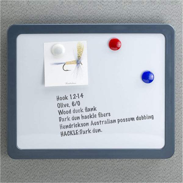 Officemate Verticalmate Magnetic Dry Erase Board, Slate Gray (29202)