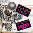 Jewelry Loyalty Cards | 50 Pack Thank You Notes Black Pink Fleur | 5 Bling Buy 12 Get One Free