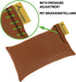 Mouse Pad Wrist Rest, Ergonomic Palm Support Made of Organic Millet Chaff, Cognac Color Cushion Support