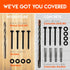 Lag Bolt Kit for Mounting TV into Wood or Concrete - Heavy Duty Bolts, Fischer Anchors, 2 Drill Bits