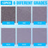 12 Pack 60/80/120/220/320/400 Pack Sanding Sponge, Washable and Reusable Sanding Blocks Grit Wet Dry Sand Paper