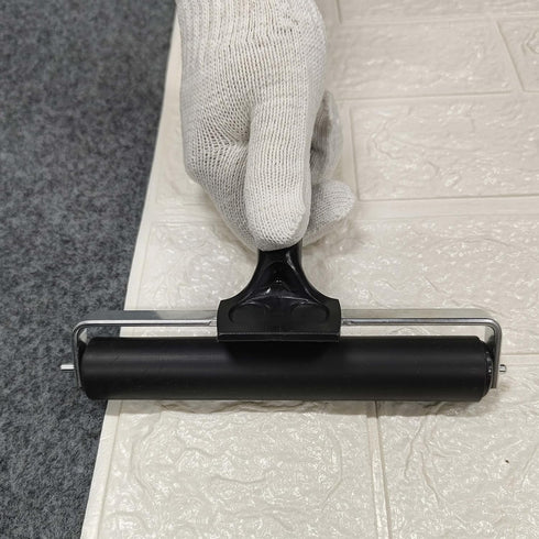 5.9in Rubber Roller, Tape Roller for Print, Wallpapers, Silicone Seam Tool for PVC/TPO/EPDM Roofing Tape