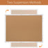 Board2by Cork Board Bulletin Board 24 x 36, White Wood Framed, Large Wall Mounted Notice Pin Board