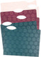 U Brands 3 Tab File Folders, Fleuri Jewel Tones, 24 Count for Organizing Documents