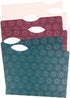 U Brands 3 Tab File Folders, Fleuri Jewel Tones, 24 Count for Organizing Documents