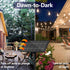 60FT Bulb 15 Stright Solar String Lights Outdoor Weatherproof with Remote, Solar Powered LED Edison Sockets Outdoor
