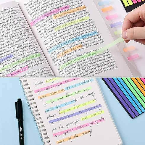 Mr. Pen Transparent Highlighter Tape and Sticky Note Set, 331 Pcs, Sticky Index Tabs, Highlight Strips for Books