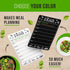 Magnetic Meal Planner for Fridge, 8.5x12 in Dry Erase Weekly Menu Board for Kitchen