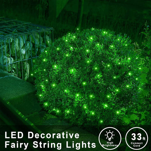 100 LED 33FT Fairy String Lights | Christmas Lights with 8 Lighting Modes | Plug in for Indoor Outdoor Decoration