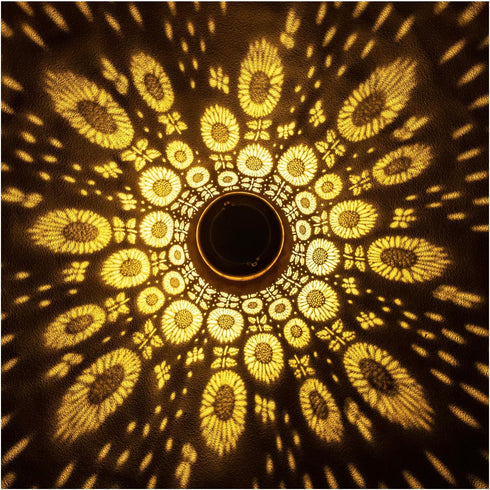 Mothers Day Gifts for Mom Sunflower Solar Lanterns Outdoor Waterproof Hanging Solar Lights Sunflower Gifts for Women