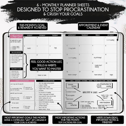 Adhd Daily Planner - A Self Care Personal Gratitude Journal to Increase Productivity and Success in Life & Work, Weekly