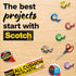 Scotch Wall-Safe Tape, 4 Dispensered Rolls, Invisible, Photo Safe, 3/4 in x 650 in (4183)