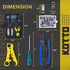 RG6, RG59, RG11 20 KOTTO Coax Cable Crimper Kit - Adjustable Compression Tool for - Includes Coaxial Cable Stripper