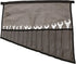 Wrench Pouch with 14 Pockets for Metric & Standard Wrench Organizer, Roll Up Pouch, 100% Dyed Cotton Duck Canvas