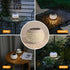 JMEXSUSS Solar Lanterns Outdoor Waterproof, LED Lanterns Decorative Outdoor, Lights Solar Table Lamps for Outside Patio