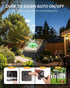 4 Pack 132Ft 400 8 Minetom Solar String Lights, Total LED Solar Fairy Lights Outdoor Waterproof, Modes Firefly Starry