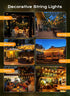 30FT 11+1 ST38 Dimmable IP65 Brightown Outdoor String Lights, LED LED Patio Lights Shatterproof, Waterproof Connectable