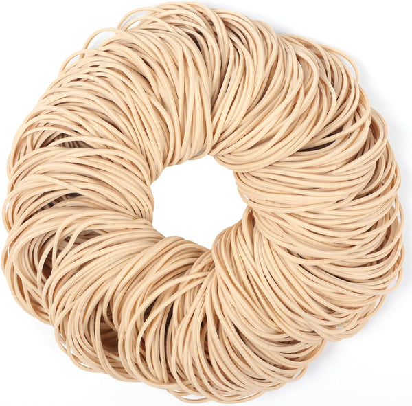 Rubber Bands 500pcs Size #19 Light Brown Elastic Rubber Bands for Office Supplies