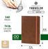 Pentalic 4" x 6" Pocket Sketchbook Traveler Journal, 160 Pages, Copper Metallic