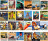 Vintage PostCards, 24 pcs Vintage Travel Posters, Ocean Cruises Sea Liner