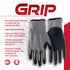 Boss Kid's Polyurethane Coated Work Gloves, Enhanced Grip, High Dexterity, Water Resistant, Gray/Black, Youth (B33021-Y)