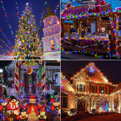 2 Pack 144 400 8 Joomer Solar Christmas Lights, Total FT LED Modes Waterproof Solar String Lights Outdoor Auto ON/Off