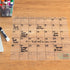 Think Board Clear Dry Erase Calendar - 14"x14" Reusable Whiteboard for Home, Office, Dorm, or Classroom