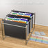 Plastic Expanding Hanging File Folders, 1/3-Cut Tab, 7 Pockets, Multi-Color Tabs, Large Capacity, Letter Size (6 PCS)