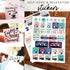 Planner Stickers - Set of Over 1,000 Colorful Stickers, 20 Sheets for Busy Bee Planners