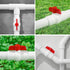2PCS 2" PVC Ball Valve, SCH40 Slip PVC Water Pipe Valve with Easy Turn Red T-Handle for Swimming Pool & Irrigation