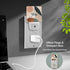 Jahiona White,0.5W LED Night Light Lamp with Smart Sensor Dusk to Dawn Sensor,Abstract Minimalism Art Night Light