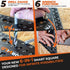 THORVALD 6-in-1 Carpenter Square, 7 inch Multi-Purpose Tools: Wrench, Square, Protractor, Ruler, Marking Gauge