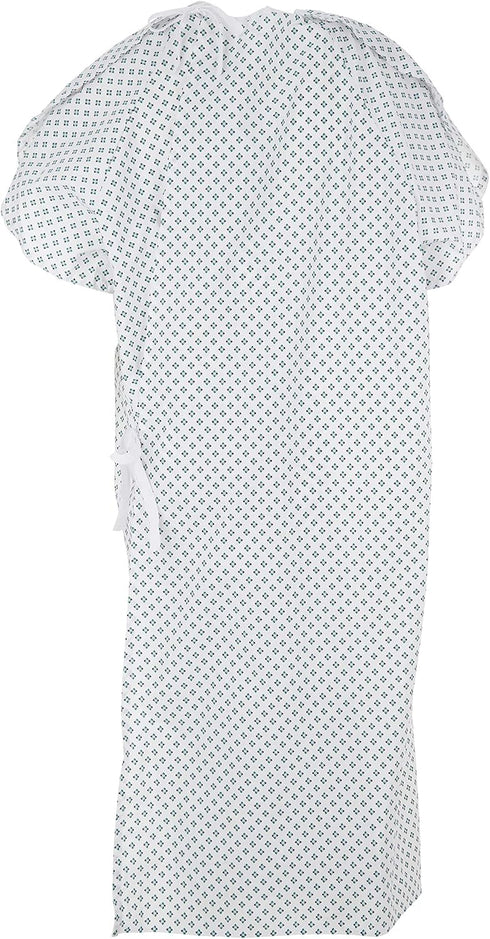 Personal Touch Health Care Apparel Pack 2 Personal Touch Unisex Hospital Patient Gown Metal Snap IV Sleeves