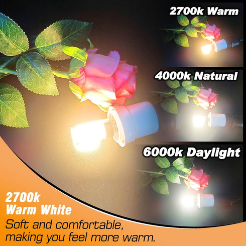 E17 LED Ceiling Fan Light Bulb 6W (60W Halogen Equivalent), 2700K Warm White, 700lm, 120V LED Intermediate Base Bulb, 5