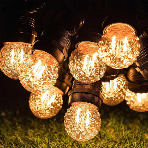 E26 Bulbs,1W Bulb,10 Bulbs 2200K Strings,Non-Dimmable,Glass,2-Pack Amber Small LED Light Small Edison Watt