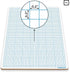SCRIBBLEDO 9" x 12" Dry Erase Graph Whiteboard, Double Sided for Home, School, Classroom, Kids, Students