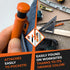 THORVALD New 2-in-1 Carpenter Pencils with Finger Grip, Includes 7 Leads + Sharpener, Best Marking Tools
