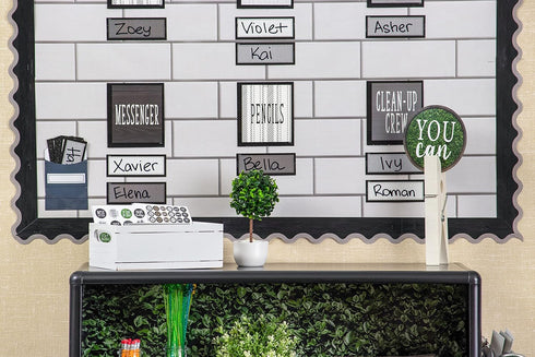 Teacher Created Resources Modern Farmhouse Classroom Jobs Mini Bulletin Board - 21" x 6" Header Piece
