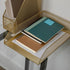 Martha Stewart Ryder Gold Mesh Metal Paper Letter Inbox Tray, 2 Pack Desktop Organizer