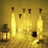 Decorman Upgraded 10 Pack Solar Wine Bottle Lights 20 LEDs Waterproof Silver