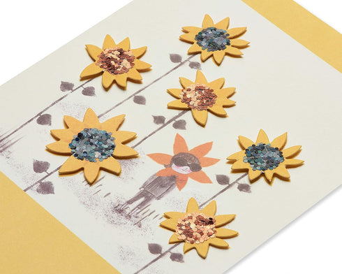 Papyrus Blank Card for Her - Sunflower Girl Design